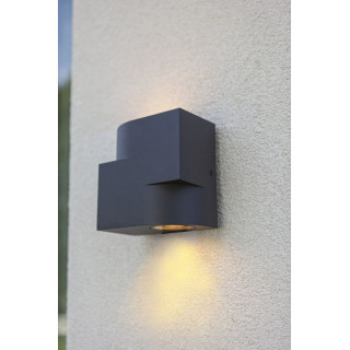 LUTEC MARBO outdoor wall lamp up/down IP44 2xGU10 dark grey