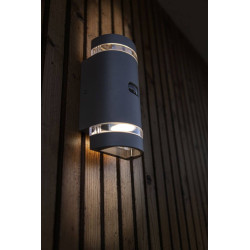 LUTEC FOCUS outdoor wall lamp with a motion sensor