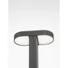 LUCES SALTILLO LE71482/3 black outdoor LED bollard 50cm, 75cm