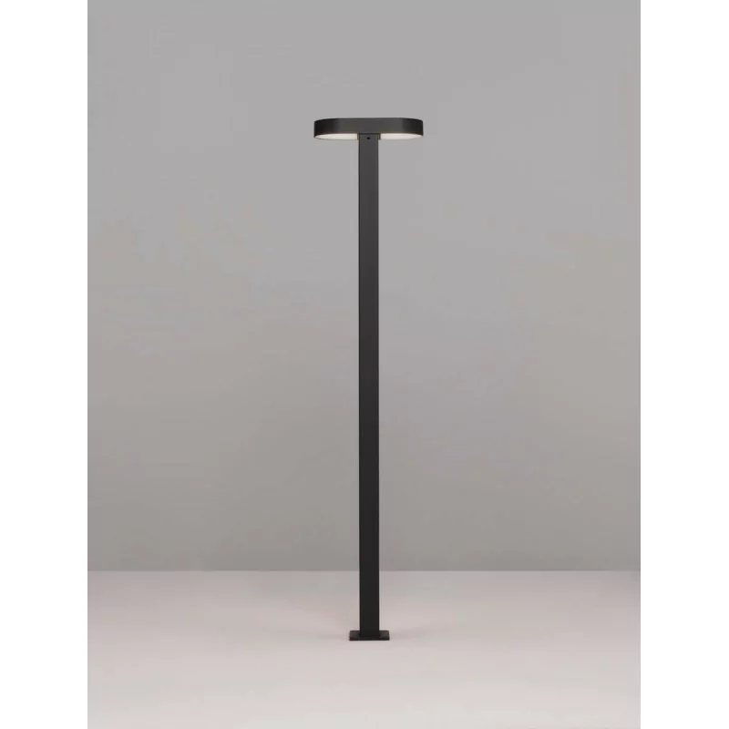 LUCES SALTILLO LE71482/3 black outdoor LED bollard 50cm, 75cm