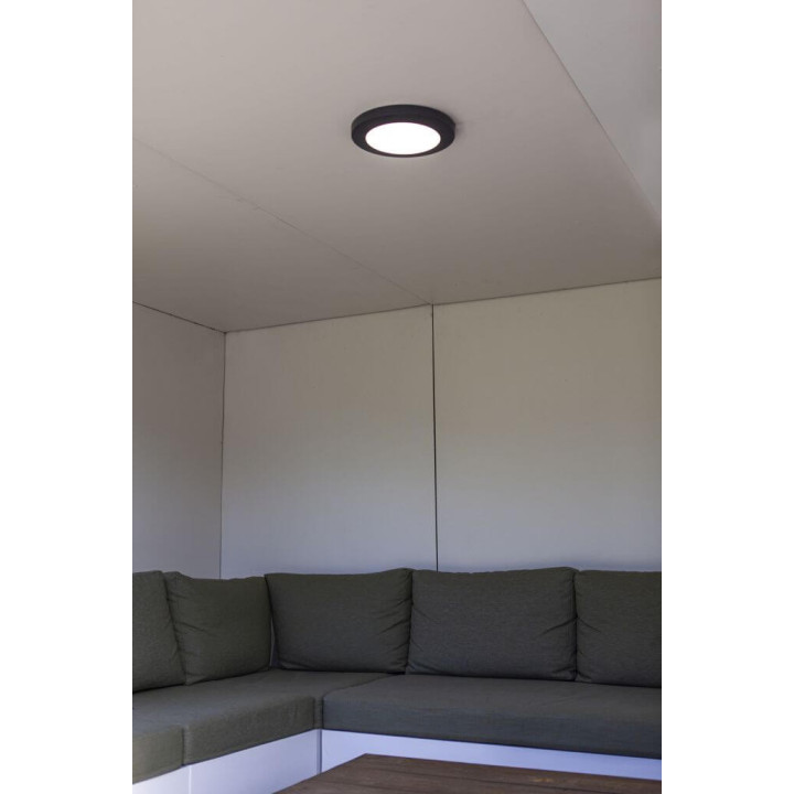 LUTEC KAYAH round ceiling lamp 30.5cm outdoor LED 16.5W IP54
