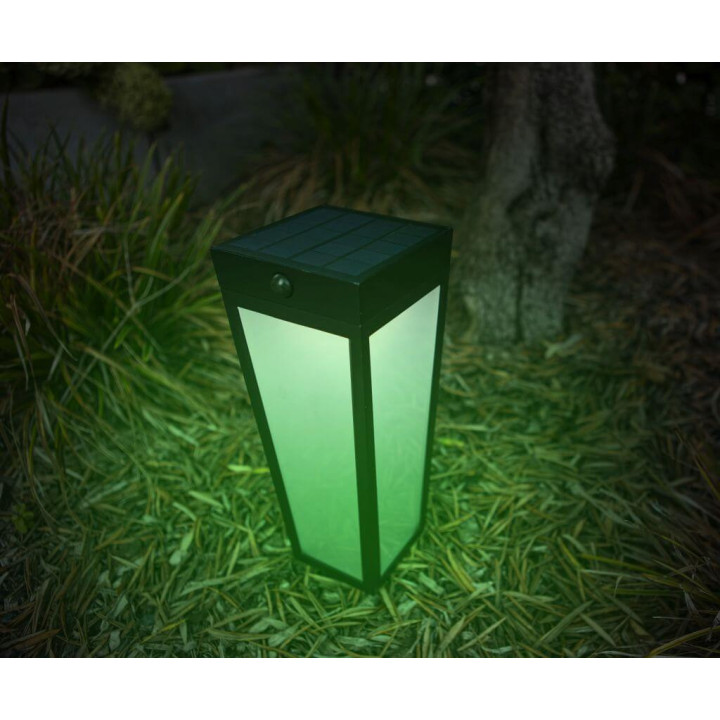 LUTEC DIAS SOLAR outdoor lamp bollard, solar LED 8,4W