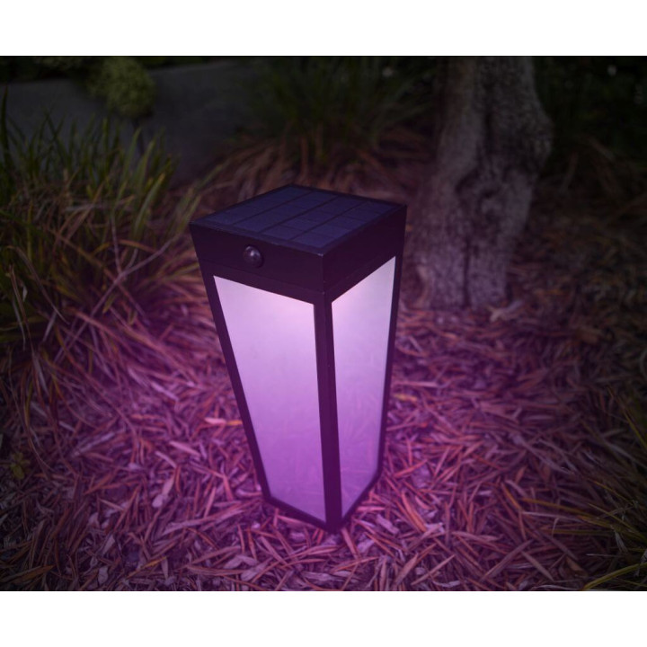 LUTEC DIAS SOLAR outdoor lamp bollard, solar LED 8,4W