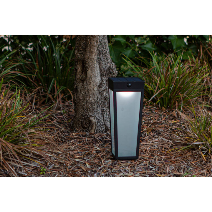 LUTEC DIAS SOLAR outdoor lamp bollard, solar LED 8,4W