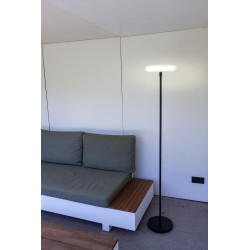 LUTEC GOLETA outdoor LED wall/ceiling lamp black IP44
