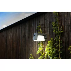 LUTEC MOON SOLAR outdoor wall lamp with a motion sensor