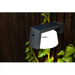 LUTEC MOON SOLAR outdoor wall lamp with a motion sensor