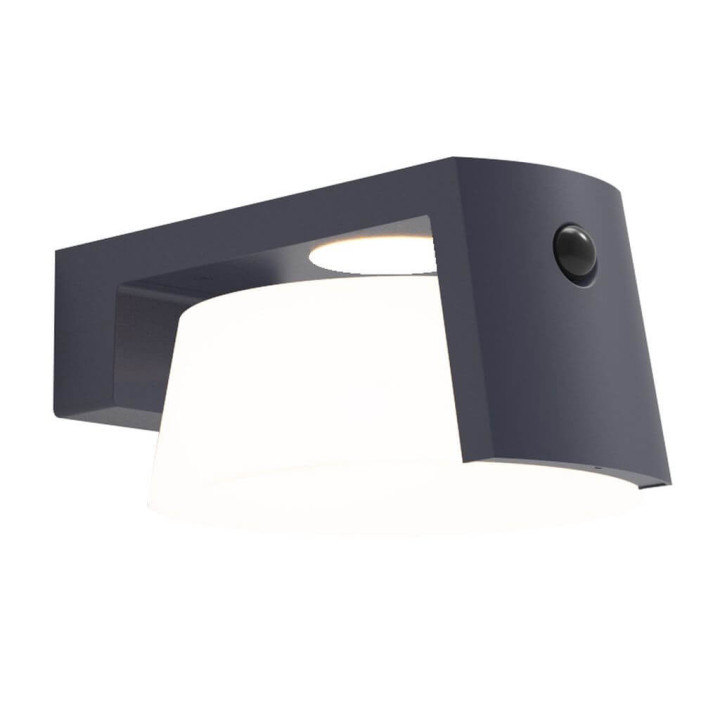 LUTEC MOON SOLAR outdoor solar LED wall lamp with a motion sensor