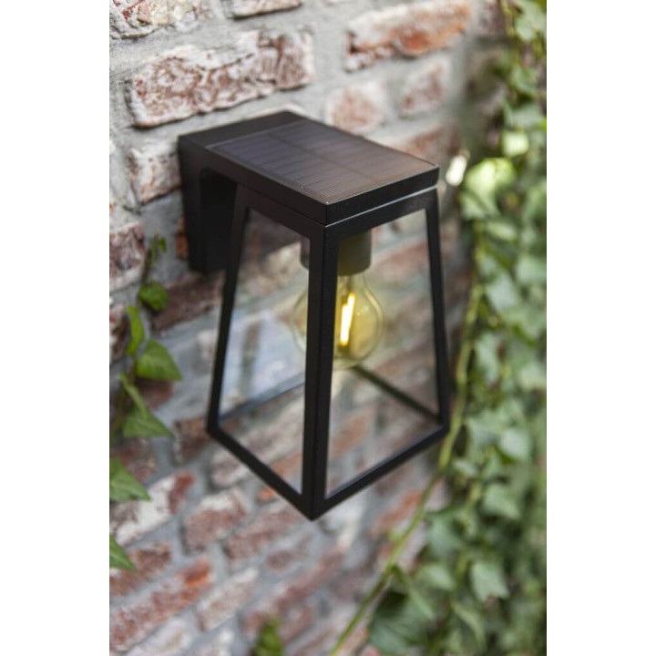 LUTEC FIA SOLAR elegant outdoor solar wall lamp LED E27 2W