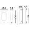 LUCES CORTAZAR LE71486/7 lampa zewnętrzna LED IP54 czarna