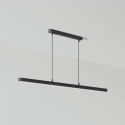 ELKIM PIETRA/Z 133 hanging lamp LED 61-181cm white, black, silver