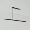 ELKIM PIETRA/Z 133 hanging lamp LED 61-181cm white, black, silver