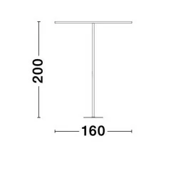 LUCES TEBAIDA LE61322 lampa podłogowa góra/dół LED 60W