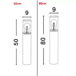 LUCES ACAPULCO LE71495/6 lampa słupek zewnętrzny IP65 E27