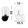 LUCES JUCHITAN LE71502 kinkiet zewnętrzny IP54 ciemny szary E27