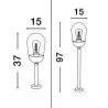 LUCES JUCHITAN LE71503/4 outdoor lamp IP54 E27 LED bulb pole