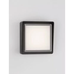 LUTEC GOLETA outdoor LED wall/ceiling lamp black IP44