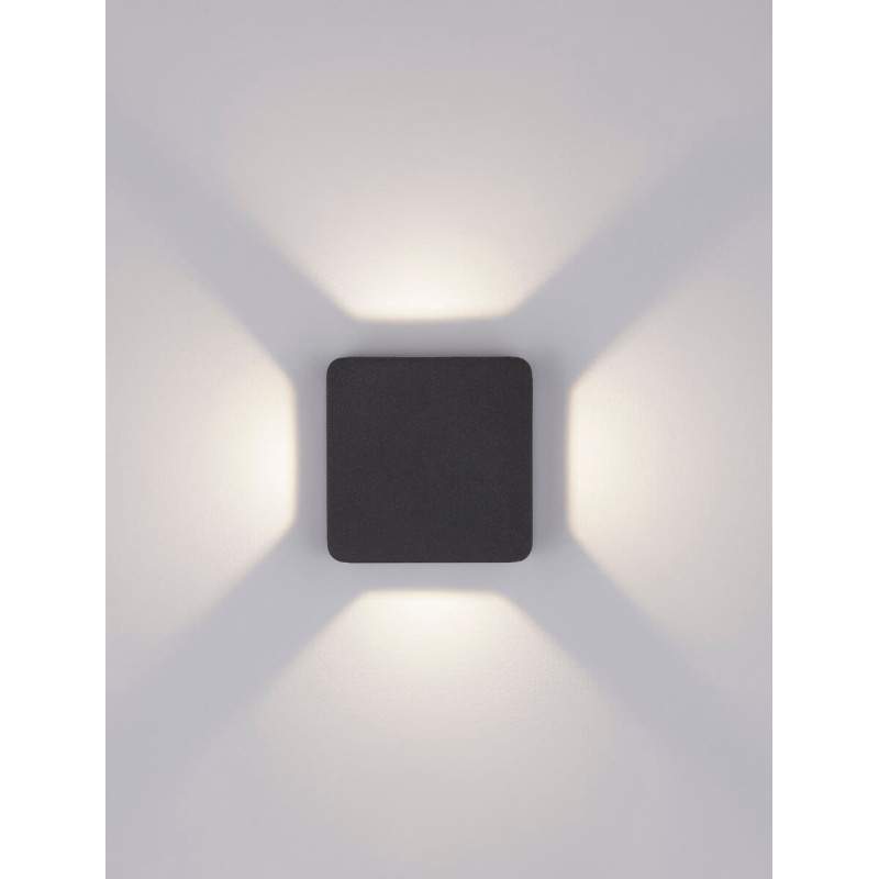 LUCES TEHUACAN LE71521 anthracite outdoor wall lamp IP65 LED 8W 3000K