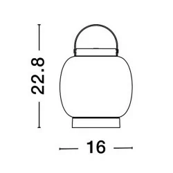 LUCES MATAMOROS LE71534 przenośna lampa stołowa LED czarna IP54