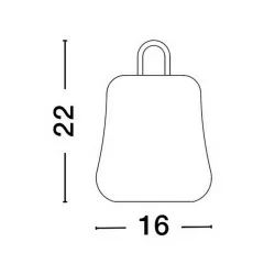 LUCES MATAMOROS LE71534 przenośna lampa stołowa LED 2W czarna IP54