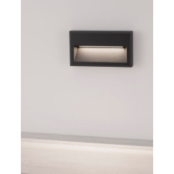 LUCES QUERETARO LE71537 anthracite outdoor wall lamp IP65 LED 6W 3000K