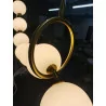 Hanging lamp PERLA LED 60W 165cm elegant pendant of white balls