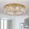 Crystal ceiling lamp STELLA 80cm exclusive round gold, chrome
