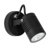 LUCES CUMANAYAGUA LE71563/4 black LED outdoor wall lamp IP65 movable