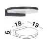 LUCES ENCRUCIJADA LE71565 round outdoor wall lamp IP65 LED 10W 3000K