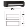 LUCES BARCELONETA LE71570 ruchomy kinkiet zewnętrzny LED IP54