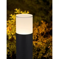 LUCES VILLAHERMOSA LE71574/5/6 black LED outdoor bollard 20-40-80cm