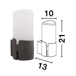 LUCES CONTRAMAESTRE LE71577 kinkiet zewnętrzny IP54 E27