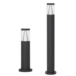 LUCES SALSIPUEDES LE71573 black outdoor LED bollard 10W 3000K IP65