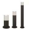 LUCES VILLAHERMOSA LE71574/5/6 black LED outdoor bollard 20-40-80cm