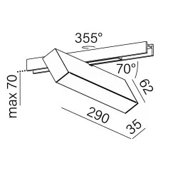 AQFORM RAFTER 29 LED multitrack 16342 magnes