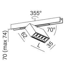 AQFORMRAFTER points LED multitrack - szyny magnetyczne