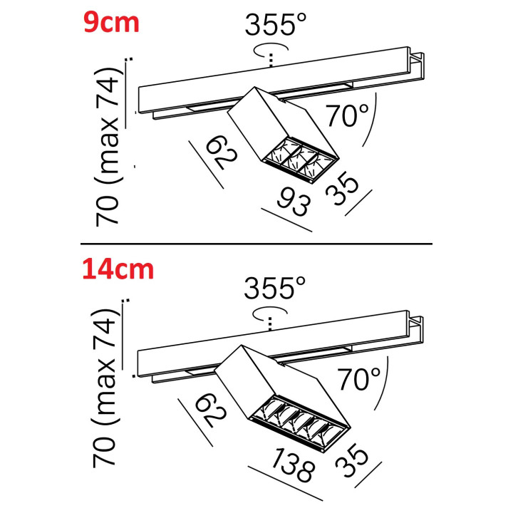 AQFORMRAFTER points LED multitrack - szyny magnetyczne