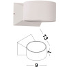 LUCES NUEVO LE71591 white LED outdoor wall lamp 6W IP54 up/down