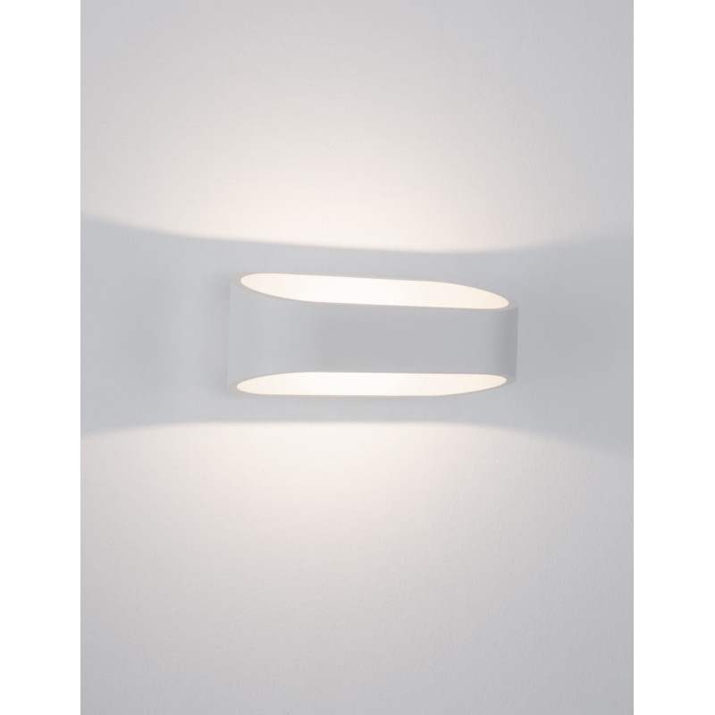 LUCES MOCHIS LE71593 white LED outdoor wall lamp 9W IP54 up/down oval