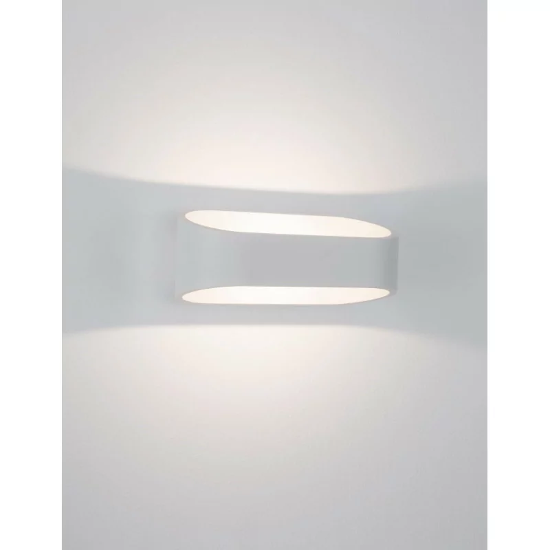 LUCES MOCHIS LE71593 white LED outdoor wall lamp 9W IP54 up/down oval