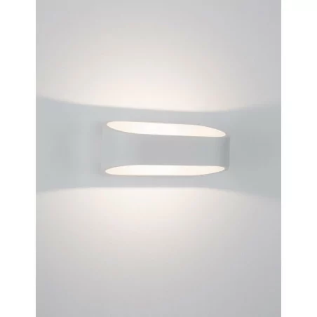 LUCES MOCHIS LE71593 white LED outdoor wall lamp 9W IP54 up/down oval