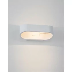 LUCES MOCHIS LE71593 white LED outdoor wall lamp 9W IP54 up/down oval