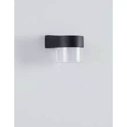 LUCES HERMOSILLO LE71595 LED outdoor wall lamp IP65 black round 5W