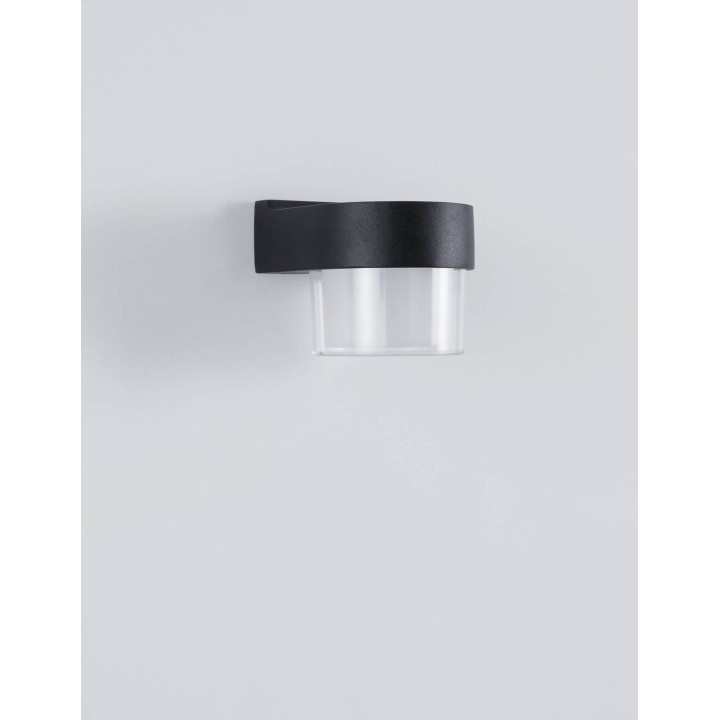 LUCES HERMOSILLO LE71595 LED outdoor wall lamp IP65 black round 5W