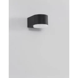 LUCES TAMAULIPAS LE71597 LED outdoor wall lamp IP54 black round 4W