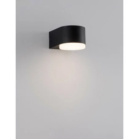 LUCES TAMAULIPAS LE71597 LED outdoor wall lamp IP54 black round 4W