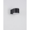LUCES TAMAULIPAS LE71598 LED outdoor wall lamp IP54 black round 2x4W