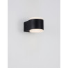 LUCES TAMAULIPAS LE71598 LED outdoor wall lamp IP54 black round 2x4W