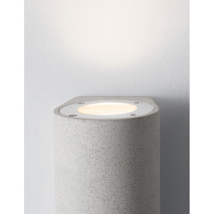 LUCES BUENAVISTA LE71608/9 p&oacute;łokrągły kinkiet zewnętrzny IP65 betonowy