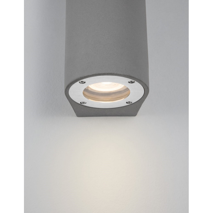 LUCES BUENAVISTA LE71608/9 p&oacute;łokrągły kinkiet zewnętrzny IP65 betonowy